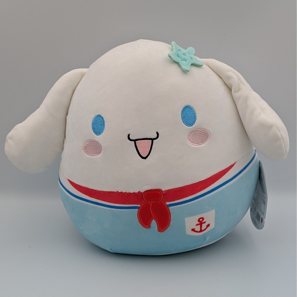 Squishmallows Cinnamoroll Hello Kitty Sailor 8 Inch Plush Sanrio Nautical Puppy